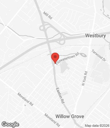 Map of Tony Roni's Willow Grove - 1107 Easton Rd, Willow Grove, PA , 19090, US